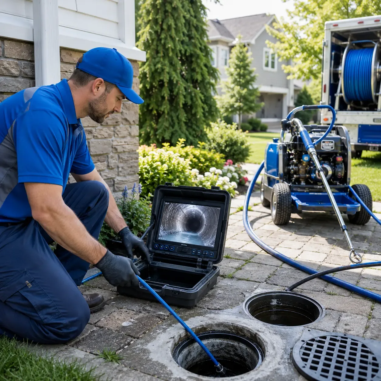 Outdoor drain cleaning professionals serving Hannibal, NY